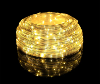 Vonkajšia svetelná vianočná reťaz s šípkovými diódami, teplá biela, 50m, 500 LED, 8 programov