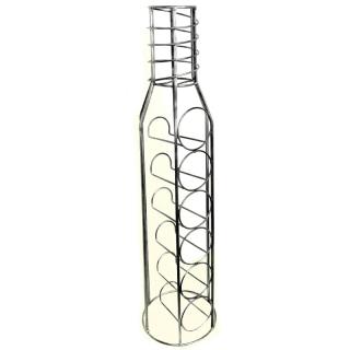 Stojan na víno Bottle (Patina strieborná)