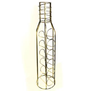 Stojan na víno Bottle (Patina zlatá)