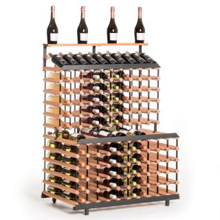 Stojan na víno Raxi BIG WPAT 180 (99 x 60 x 139 cm - 180 fliaš)