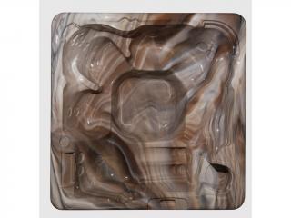 Luxusný Model MONAKO 230x215x97cm - Exkluzívna Vírivka pre 6 Osôb Farba: Sahara(MEDITERRANEAN SUNSET), FARBA OBLOŽENIA A SCHODÍKOV: ANTRACIT