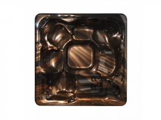 Luxusný Model MONAKO 230x215x97cm - Exkluzívna Vírivka pre 6 Osôb Farba: Zlatohnedá(MAYAN COPPER), FARBA OBLOŽENIA A SCHODÍKOV: HNEDÁ