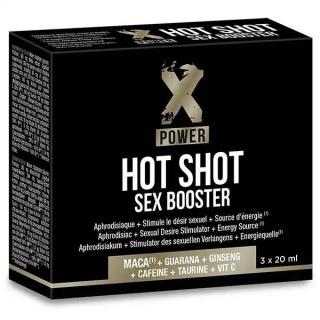 HOT Shot Sex Booster (3x20ml) (Energia a sexuálna túžba pre mužov a ženy)