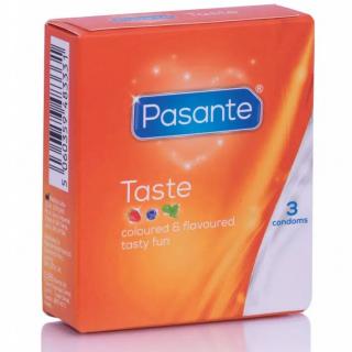 Kondómy Pasante s príchuťou 3 kusy
