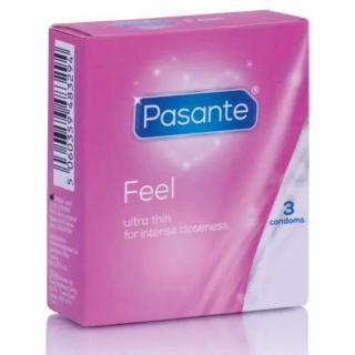 Kondómy Pasante "SENSITIVE ULTRA THIN"  3ks (Extra tenké kondómy)
