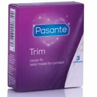 Kondómy Pasante "THIN TRIM" - 3ks  (tenké kondómy)