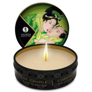 Masážna sviečka Shunga - zelený čaj - 30ml