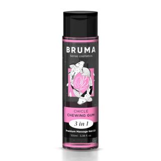 Prémiový masážny olej BRUMA 3v1 - príchuť žuvačka - 100ml