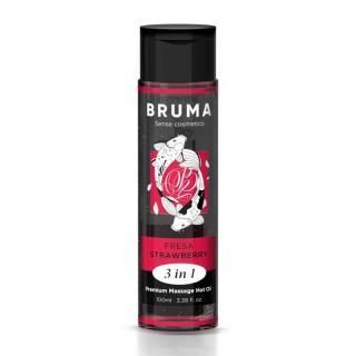 Prémiový masážny olej BRUMA - príchuť: jahoda 100ml
