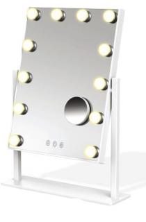 LED stolové kozmetické zrkadlo Immax MUST HAVE + zväčšovací zrkadlo 12W, CCT