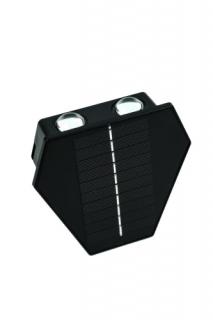 Vonkajšie solárne nástenné LED svietidlo IMMAX WALL-2 so svetelným senzorom, 2W