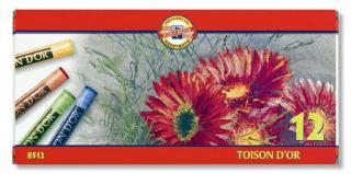 KOH-I-NOOR TOISON D´OR Sada prašných umeleckých pastelov 12 ks /8512