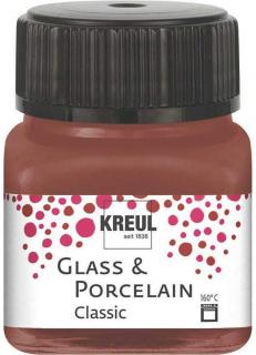 KREUL farby na sklo, keramiku a porcelán 20ml Farba: Cognac