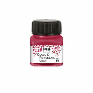 KREUL farby na sklo, keramiku a porcelán 20ml Farba: Garnet red