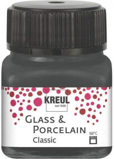 KREUL farby na sklo, keramiku a porcelán 20ml Farba: Gray