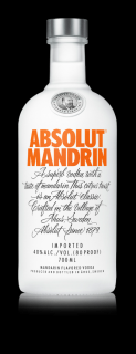 Absolut Mandarin 40% 0,7l (čistá fľaša)