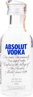 Absolut Vodka Mini 40% 0,05l (čistá fľaša)