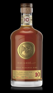 Bacardi Gran Reserva Diez 10YO 40% 0,7l (čistá fľaša)