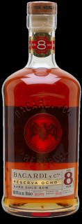Bacardi Reserva Ocho Puerto Rico 8y 40% 0,7l (čistá fľaša)