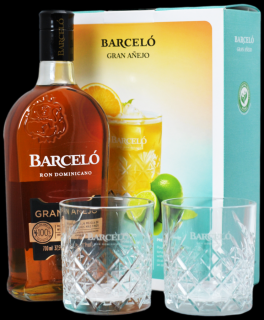 Barceló Gran Añejo + 2 Poháre 37,5% 0,7L