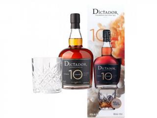 Dictador 10YO 40% 0,7l (darčekové balenie 1 pohár)