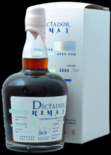 Dictador Rima 1 2000 American Oak Cask 43% 0,7 l (kartón)