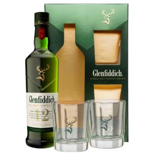 Glenfiddich 12y 40% 0,7 l (darčekové balenie 2 poháre)