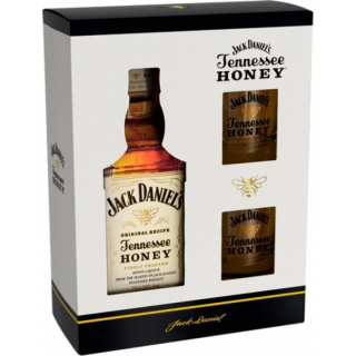 Jack Daniels Honey 35%, 0,7l (darčekové balenie 2 poháre)