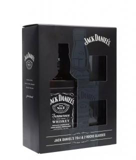 Jack Daniels Old NO.7 + 2 poháre 40% 0,7l