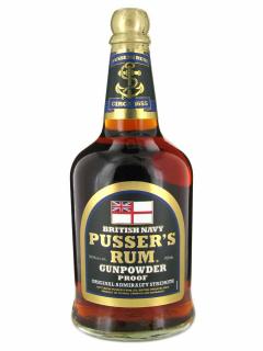 Pusser's British Navy Black Label Gunpowder Proof Rum 54,5% 0,7 l (čistá fľaša)