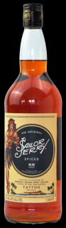 Sailor Jerry The Original Spiced 40% 1 l (čistá fľaša)  Sailor Jerry The Original Spiced 40% 1 l (čistá fľaša)