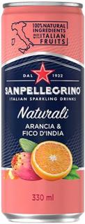 San Pellegrino opuncia-pomaranč 033l plech + ZO 0,15€