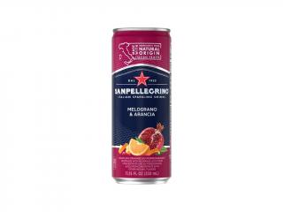 SanPellegrino granátové jablko-pomaranč 330 ml PLECH + ZO 0,15€/ks
