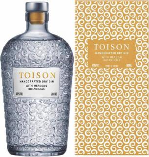 Toison remeselný gin 0,7l 47% darčeková krabica