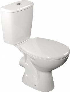 aqualine JUAN WC kombi, dvojtlačidlo 3/6l, zadný odpad, biela