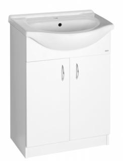 aqualine SIMPLEX ECO 65 umývadlová skrinka vrátane umývadla 63x83,5x30,7cm 8590913852176