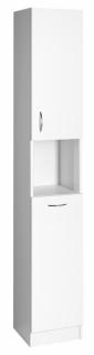 aqualine SIMPLEX ECO vysoká skrinka s košom na bielizeň 30x180x30cm 8595703827822