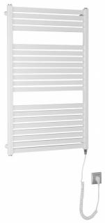 aqualine TONDI-E elektrické vykurovacie teleso rovné 600x970 mm, 400 W, biela 8595703833236