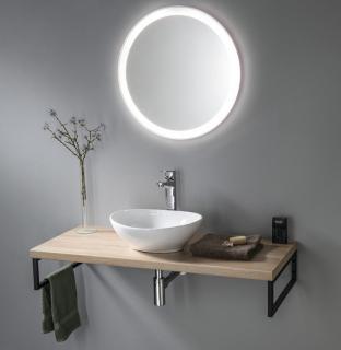aqualine VEGA doska pod umývadlo 72,5x45cm, dub platin 8590913916519