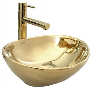 Bliss SATUR gold Umývadlo na dosku - lesk 8595703807756