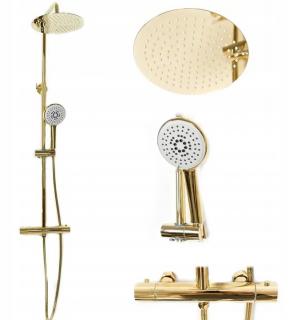 Bliss VALENTIN Gold Sprchový set s termostatickou batériou 8595703808807