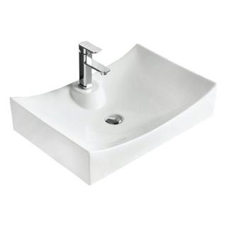 Feel GISELA umývadlo na dosku 66 x 45 cm biele 8595703810435