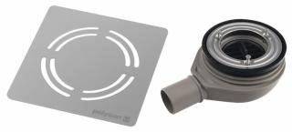 FLEXIA GEBERIT vaničkový sifon, průměr 90mm, DN40, krytka nerez 8590729040408