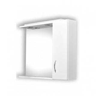 OLSEN-SPA HELIOS 65 Zrkadlo s osvetlením + skrinka, pravé prevedenie 8595703829123