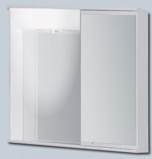 OLSEN-SPA LUMIX I 50 x 55 pravá Zrkadlová skrinka galerka kovová 8595703829468