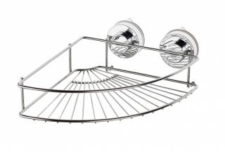 Ridder 12020000 Polica rohová nerezová - chróm, š. 249 mm, v. 94 mm, hl. 249 mm 4006956120126
