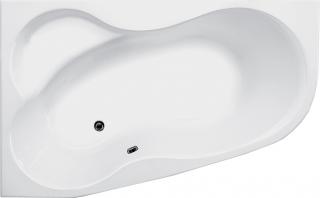 Vagnerplast Melité 160 × 105 L Vaňa asymetrická s podporou 8595703834677