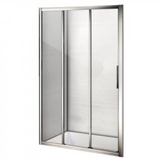 WellMall AFTER 120 Clear Trojdielne posuvné sprchové dvere 8595703826511