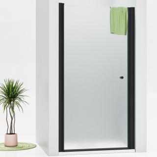 WellMall ALFA Black 105 Grape Sprchové dvere do niky čierné 8595703835131