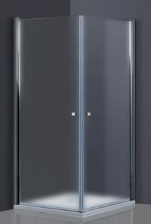 WellMall ALFA DUE Chróm 100x100 Grape Sprchová zástena obojstranne otváracia 8595703826702